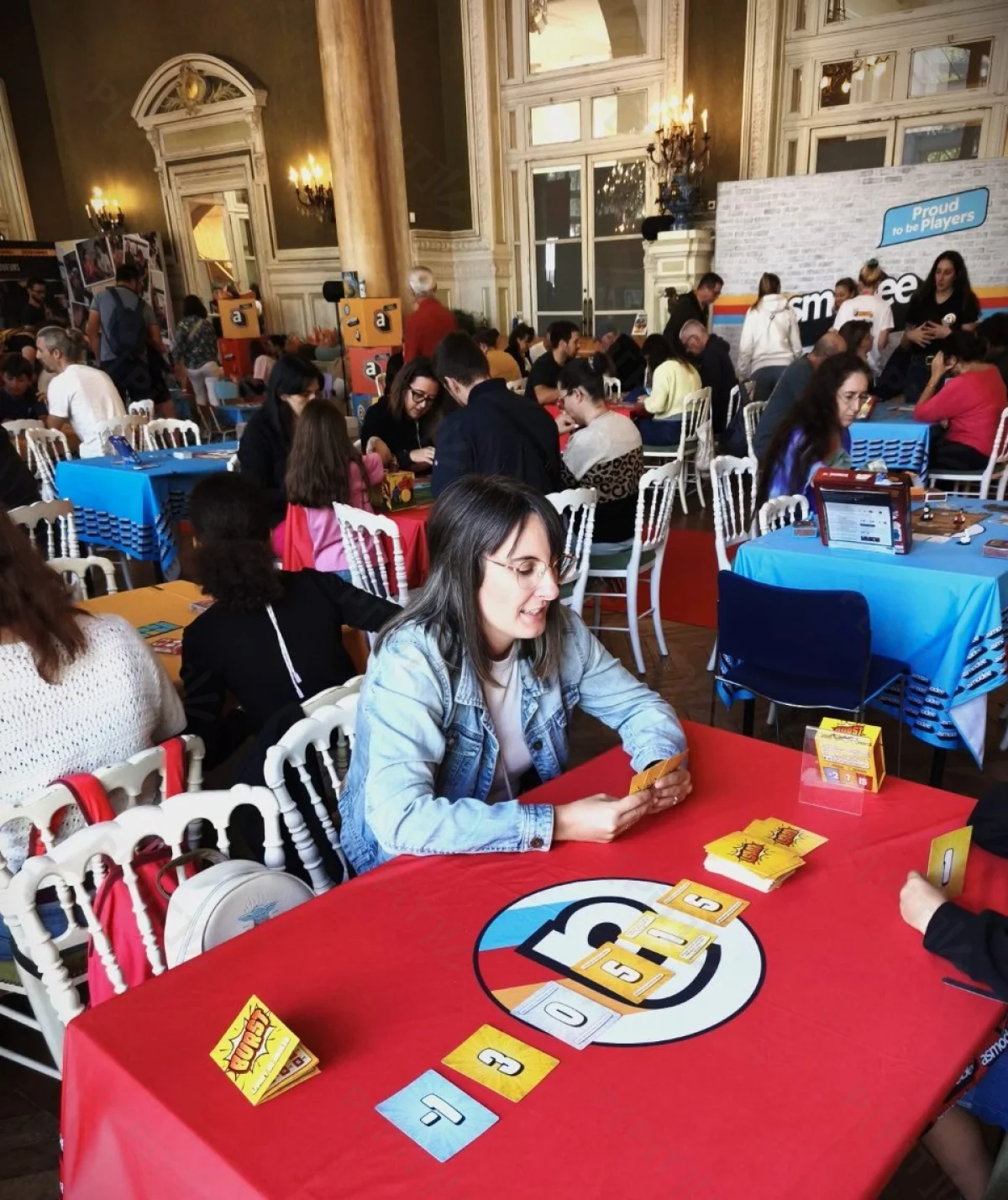 Une partie de Burst au Festival des jeux de société de Vichy