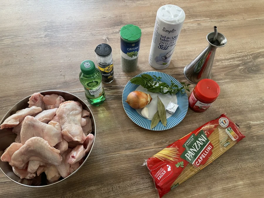 Les ingrédients de la recette