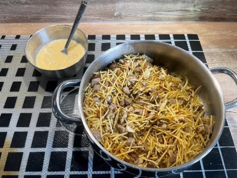 Incorporer les frites