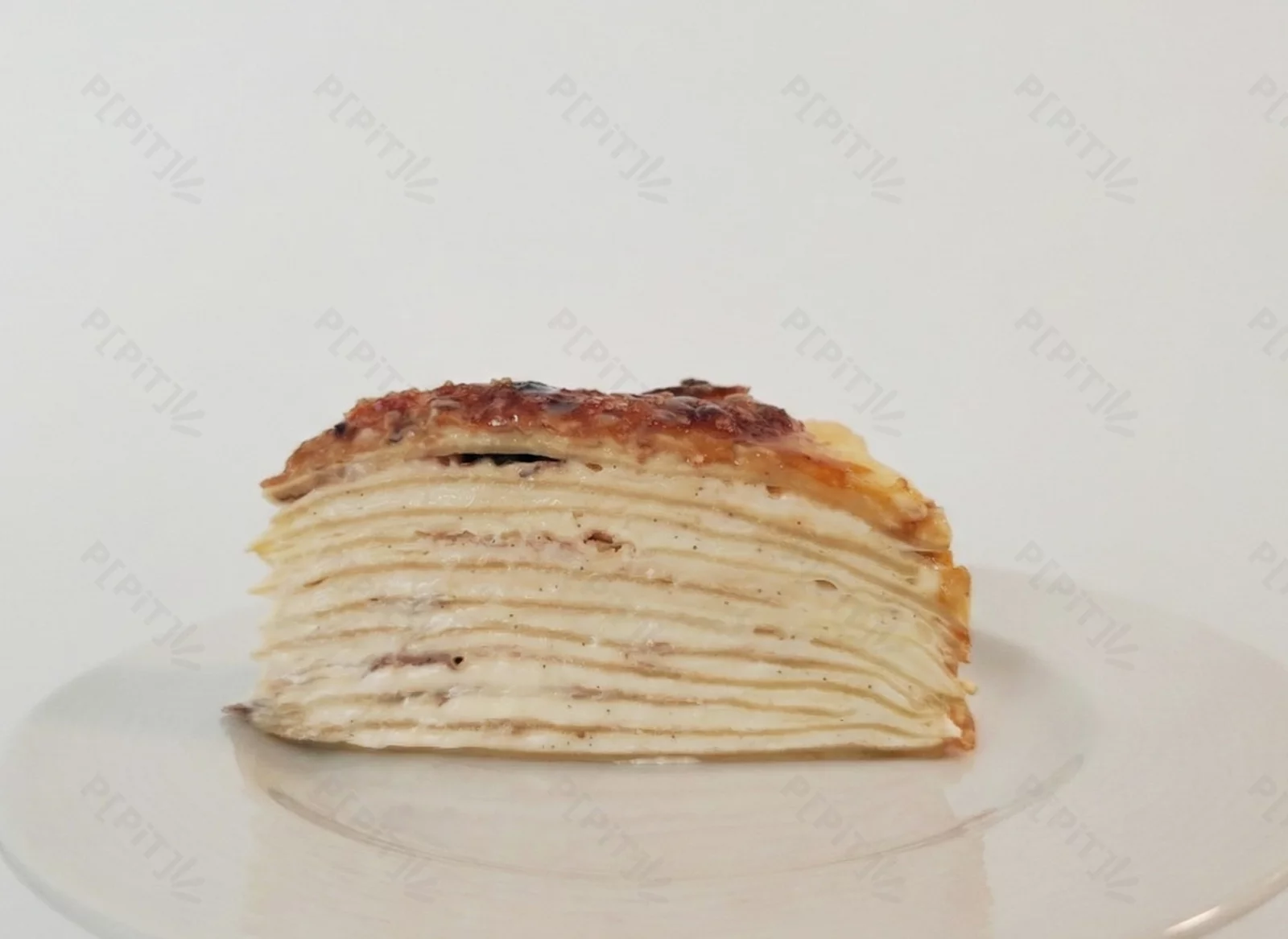 Gâteau de crêpes façon crème brûlée