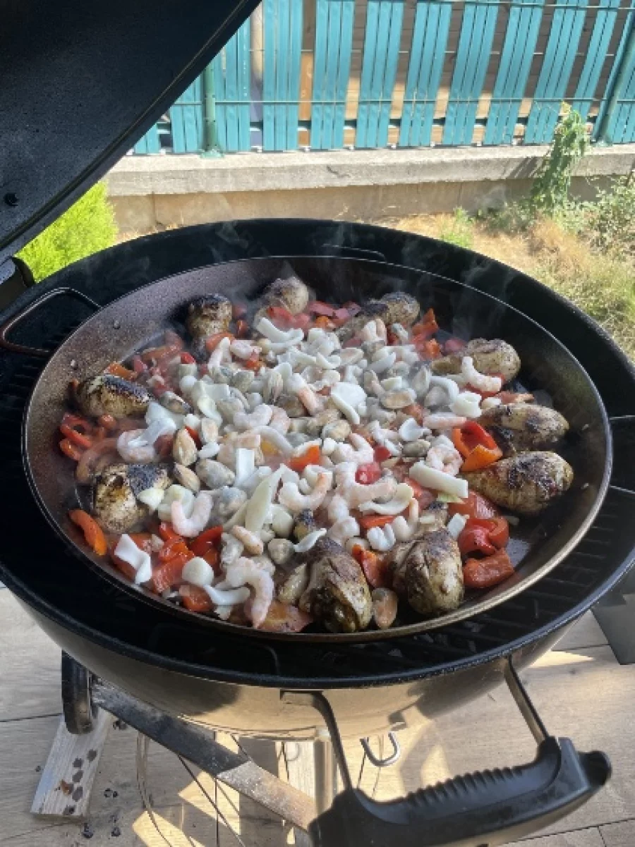 Ajout des fruits de mer